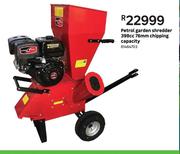 Petrol Garden Shredder 398cc 76mm  Chipping Capacity