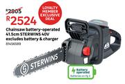 Sterwins 40V Excludes Battery & Charger 41.5cm Battery Operated Chainsaw