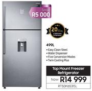 Samsung 499L Top Mount Freezer Refrigerator RT50K6531SL