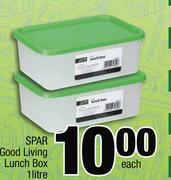 Spar Good Living Lunch Box-1Ltr Each