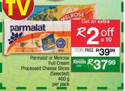 Parmalat Or Melrose Full Cream Processed Cheese Slices-400g Per Pack