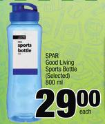 Spar Good Living Sports Bottle-800ml Each