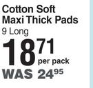 Always Cotton Soft Maxi Thick Pads (Long)-9 Per Pack