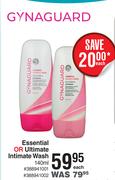 Gynaguard Essential Or Ultimate Intimate Wash-140ml Each