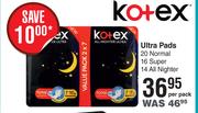 Kotex Ultra Pads-Per Pack