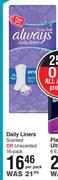 Always Daily Liners-16 Per Pack