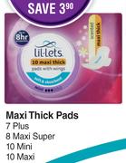 Lil-Lets Maxi Thick Pads-For 1