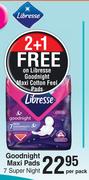 Libresse Goodnight Maxi Pads (7 Super Night)-Per Pack