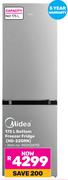 Midea 175Ltr Bottom Freezer Fridge HD-220RN