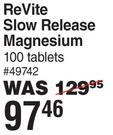 Revite Slow Release Magnesium 100 Tablets
