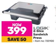 Logik 2 Slice Sandwich Press