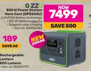 Gizzu 800W Power Station Hero Core GPS500U