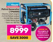 Trade Professional Petrol Generator TP6000