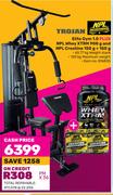 Trojan Elite Gym 1.0 Plus NPL Whey XTRM 908g & NPL Creatine 150g + 150g
