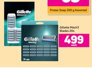 Gillette Mach 3 Blades-20s Each