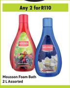 Mousson Foam Bath Assorted-For 2 x 2L