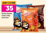 Simba Potato Chips Assorted-For Any 3 x 120g