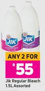 Jik Regular Bleach Assorted-For Any 2 x 1.5Ltr
