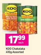 Koo Chakalaka Assorted-410g Each