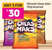 Willards Cheas Naks Assorted-For Any 3 x 135g