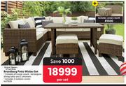 Better Homes & Gardens Brookbury Patio Wicker Set-Per Set