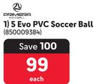 Primera 5 EVO PVC Soccer Ball 850009384-Each