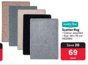 Multi-Flor Scatter Rug 462994-Each