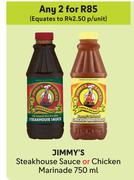 Jimmy's Steakhouse Sauce Or Chicken Marinade-For 2 x 750ml