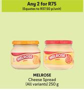 Melrose Cheese Spread (All Variants)-For 2 x 250g