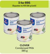 Clover Condensed Milk-For 3 x 385g