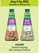 Knorr Salad Dressing (All Variants)-For 2 x 340ml