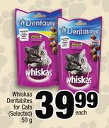 Whiskas Dentabites For Cats (Selected)-50g Each
