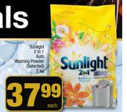 Sunlight 2 In 1 Auto Washing Powder (Selected)-2Kg Each