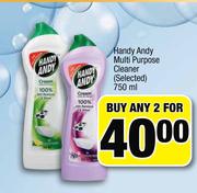 Handy Andy Multi Purpose Cleaner (Selected)-2 x 750ml