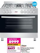 Univa 5-Burner Gas Cooker Electric Stove UGEO19SI