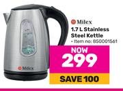 Milex 1.7Ltr Stainless Steel Kettle