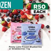Penny Lane Frozen Blueberries Or Strawberries-1Kg Each