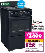 Univa 4 Plate Cable Stove U405-1