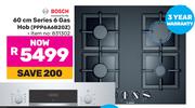Bosch 60cm Series 6 Gas Hob PPP6A6B20Z