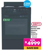 Defy Kitchen Master 600 Electric Stove DSS612