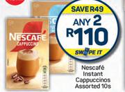 Nescafe Instant Cappuccino Assorted-Any 2 x 10s