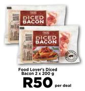 Food Lover's Diced Bacon-2 x 200g Per Deal