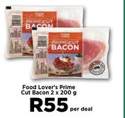 Food Lover's Prime Cut Bacon-2 x 200g Per Deal