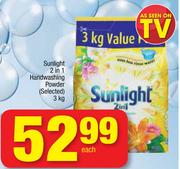 Sunlight 2 In 1 Handwashing Powder(Selected)-3Kg Each