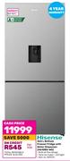 Hisense 463L Bottom Freezer Fridge With Water Dispenser H610BS-WD