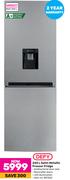 Defy 245L Satin Metallic Freezer Fridge 