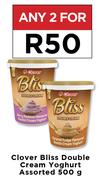 Clover Bliss Double Cream Yoghuer Assorted-For Any 2 x 500g