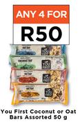 You First Coconut Or Oat Bars Assorted-For Any 4 x 50g