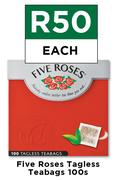 Five Roses Tagless Teabags-100's Pack