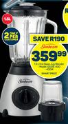 Sunbeam 1.5Ltr Glass Jug Blender SSGB-400